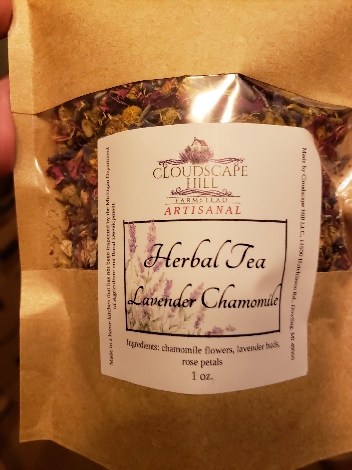 Chamomile, Rose, Lavender Herbal Tea
